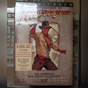 Indiana Jones - The Adventure Collection (DVD, 2003, 4-Disc Set, Widescreen) FS